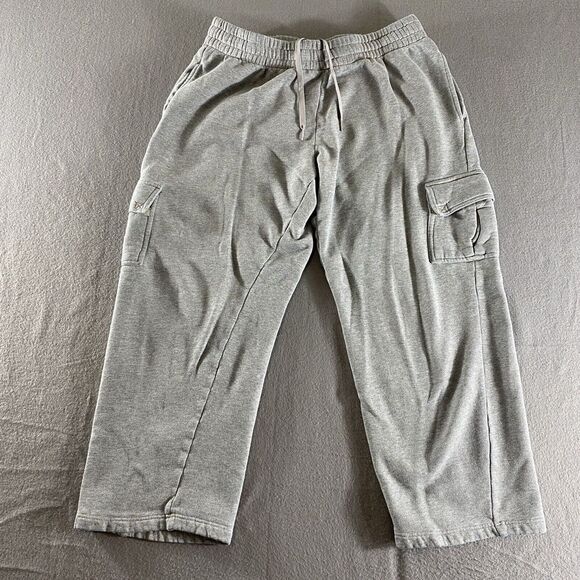 Fila Sport Sweatpants Womens Medium Gray‎ Cargo Comfort Gym Training Drawstring - Picture 1 of 12